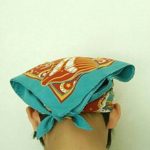 給食用三角巾を100均バンダナで作ってみた【幼児小学生用】